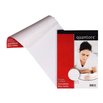 Schrijfblok Quantore A5 lijn 100vel 60gr