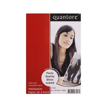 Fotopapier Quantore 10x15cm glans 50vel 250gr