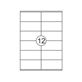 Etiket Quantore 105x48mm 1200 stuks