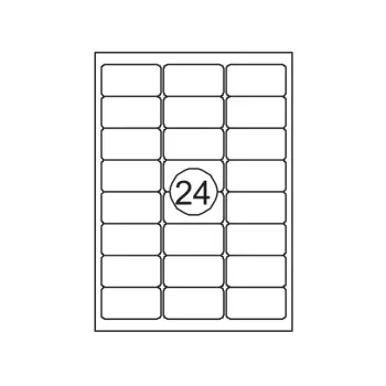 Etiket Quantore 63.5x33.9mm 2400 stuks