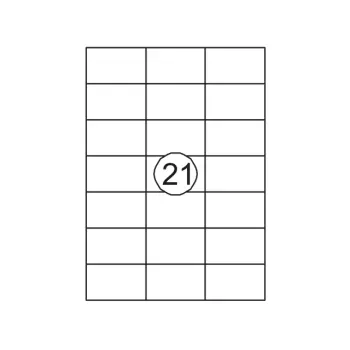 Etiket Quantore 70x42.3mm 2100 stuks