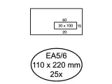 Envelop Quantore 110x220mm venster