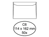 Envelop Quantore bank C6 114x162mm wit 50 st.