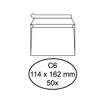 Envelop Quantore bank C6 114x162mm 50 stuks
