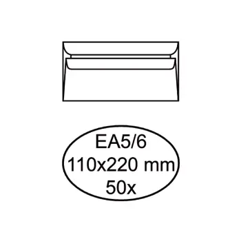 Envelop Quantore bank EA5/6 110x220mm 50 st.