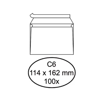 Envelop Quantore bank C6 114x162mm 100 st.