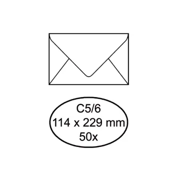 Envelop Quantore bank C5/6 114x229mm