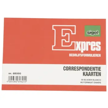 correspondentiekaart sigel expres a6 ivoorkar