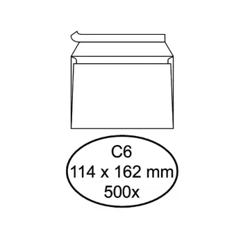 Envelop bank c6 114x162 80gr (500)