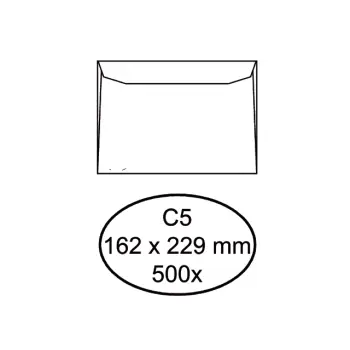 Envelop Quantore bank C5 162x229mm wit 500st.