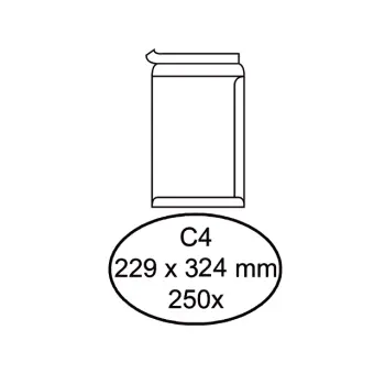 Envelop Quantore akte C4 229x324mm zelfkleven