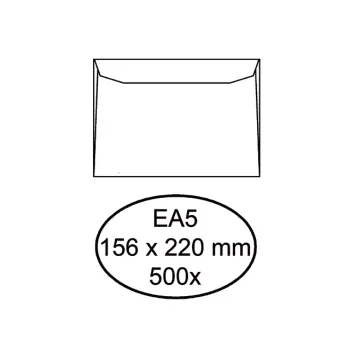 Envelop Quantore bank EA5 156x220mm wit