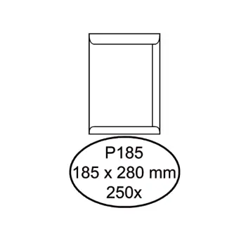 Envelop Quantore akte P185 185x280mm wit
