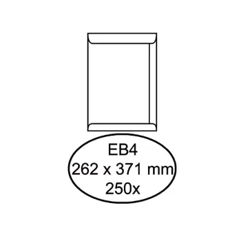 Envelop Quantore akte EB4 262x371mm wit
