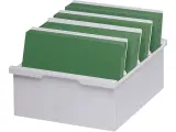 kaartenbak jalema a4 dwars 14x32cm grijs
