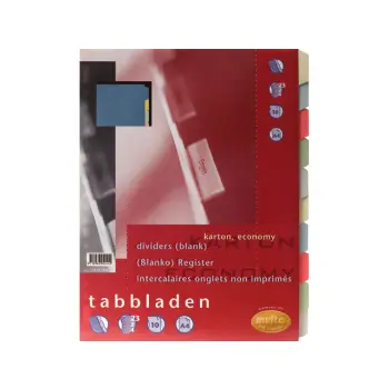tabbladen multo 7311730 a4 23r karton 10dlg a
