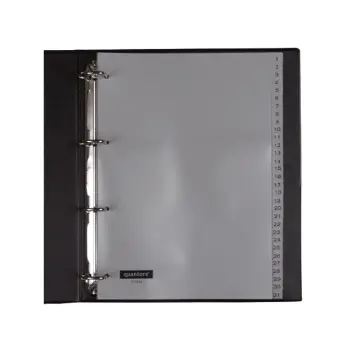 Quantore tabblad 4rings pp 1-31 grijs