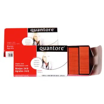 Nieten Quantore 24/6 verkoperd 1000 stuks