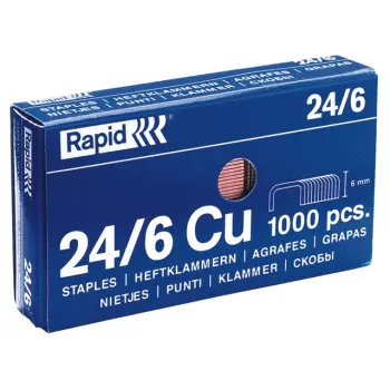 Nieten rapid blue 24/6 koper (5000)