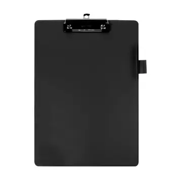 Klembord Quantore A4 staand PVC zwart