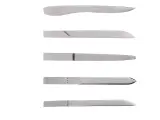 briefopener metaal mat&chroom