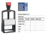 tekststempel posta meermalig mm70