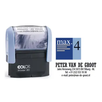 Colop tekststempel 4 regels 38x44mm