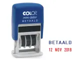 Woord-datumstempel s160b betaald