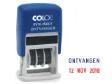 woord-datumstempel colop s160o ontvangen