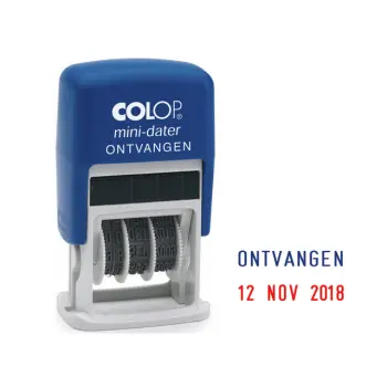 woord-datumstempel colop s160o ontvangen
