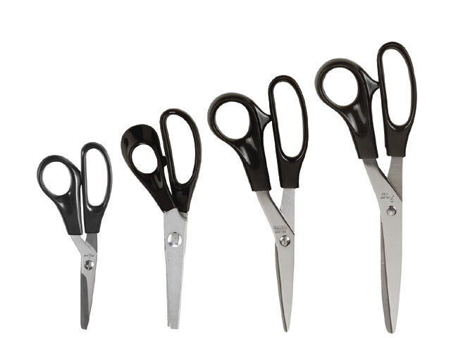 Schaar Quantore 160mm + plastic handvat zwart