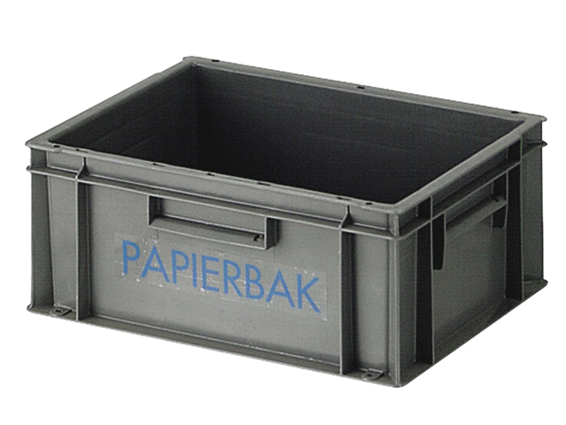 Papierverzamelbak 40x30x17.5cmgrijs