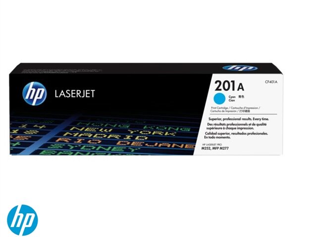 Hp tonercartridge cf400a 201a blauw