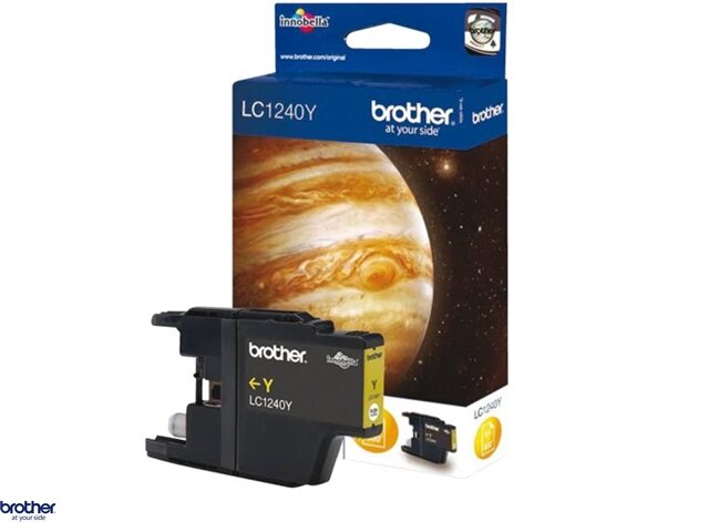 Brother inktcartridge lc-1240  geel