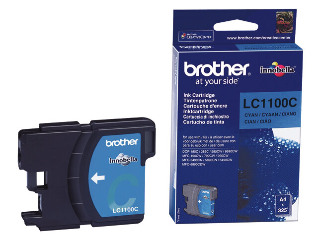 Brother inktcartridge blauw  lc1100