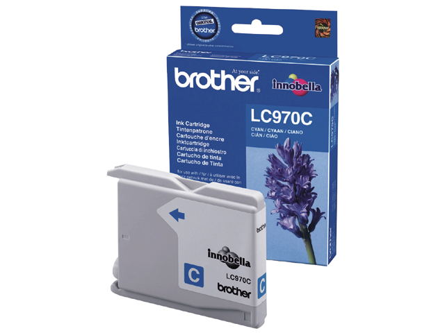 Inktcartridge brother lc970c blauw