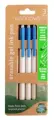 Econovo gelschrijver uitwisbaar blauw 3 stuks
