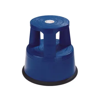 Opstapkruk rollastep plastic blauw