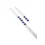 Wandlijst 100cm + 5 blauwe magneten
