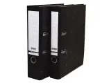 Ordner karton zwart gewolkt a4 80mm