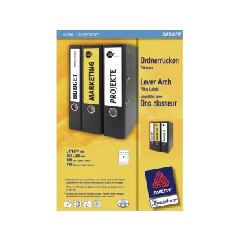 rugetiket avery zweck l4760 192x38mm wit 700s