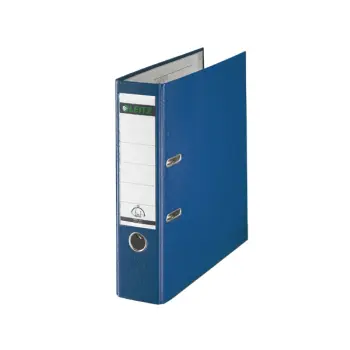 Ordner kunststof blauw a4 80mm