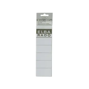 rugetiket elba 59x190mm wit/grijs