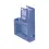 Tijdschriftencassette blauw a4