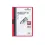 klemmap durable 2200 a4 pl/tr 3mm rood