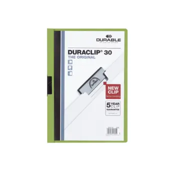 klemmap durable 2200 a4 pl/tr 3mm groen