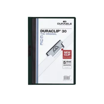 klemmap durable 2200 a4 pl/tr 3mm aubergine