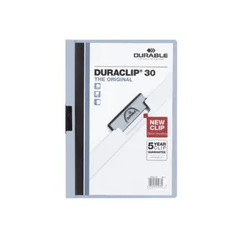 klemmap durable 2200 a4 pl/tr 3mm lichtblauw