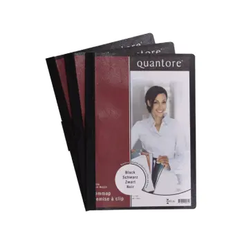 Klemmap Quantore A4 3mm zwart