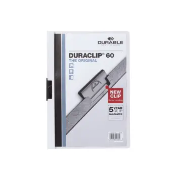 klemmap durable 2209 a4 pl/tr 6mm wit